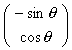 -sin(theta) cos(theta)