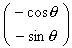-cos(theta) -sin(theta)
